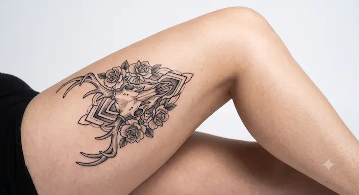 Tatuaje pierna muslo